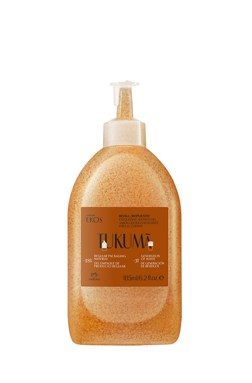 Ekos Tukumã Exfoliating Shower Gel Refill