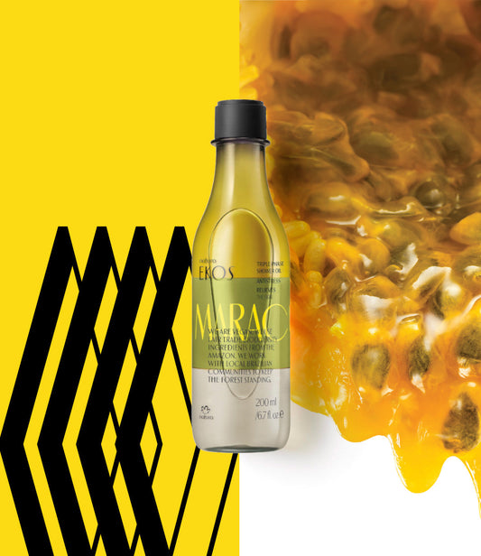 Aceite desodorante corporal trifásico de maracuyá Ekos 