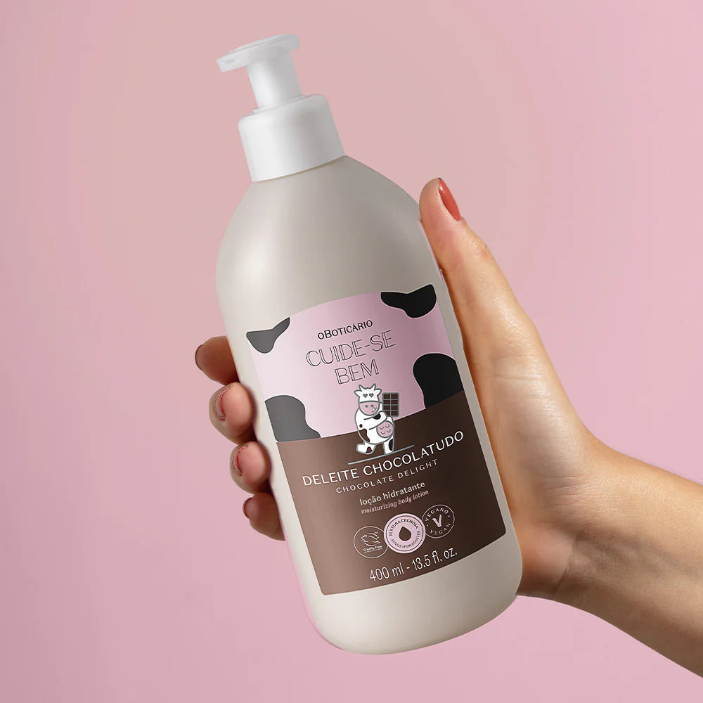 O Boticário Cuide-se Bem Deleite Chocolatudo Loção Hidratante Corporal 400ml