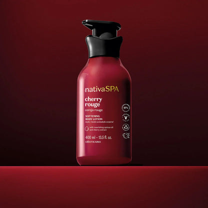 O Boticário Nativa SPA Loção Corporal Aveludada Cereja Rouge 400 ml