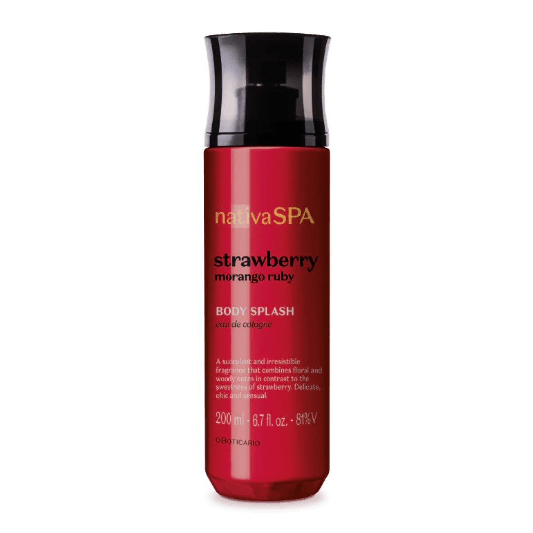 Boticário Nativa SPA Body Splash Morango Ruby 200ml