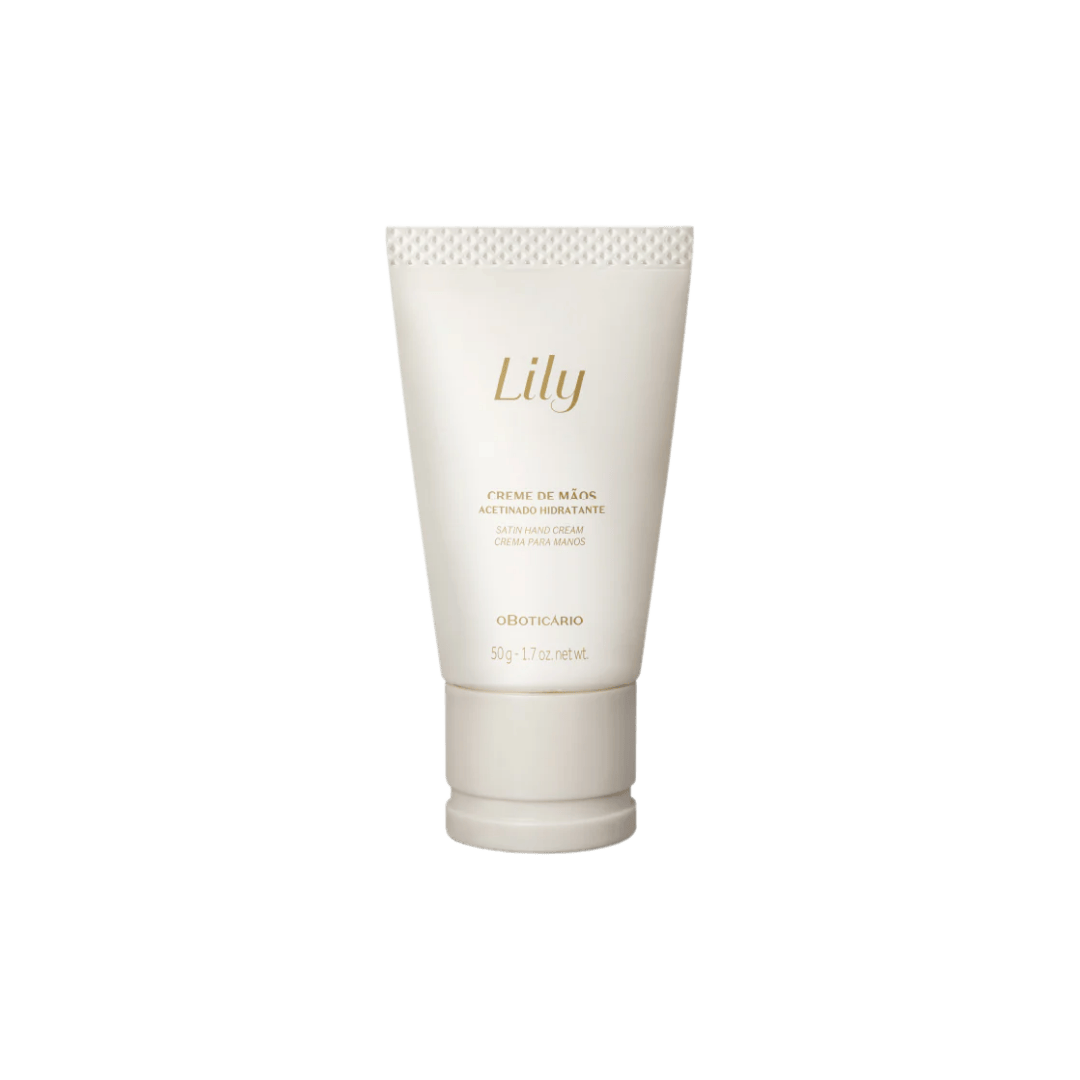 Coffret Presente de Natal Lily Creme de Mãos Acetinado Hidratante 50g