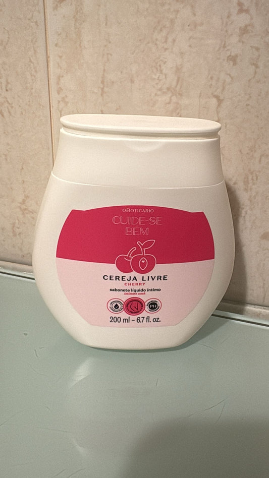 Sabonete Líquido Íntimo Cuide-se Bem Cereja Livre 200ml