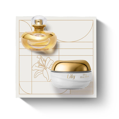 Kit O Boticário Lily Creme Hidratante Acetinado 250g + Lily Perfume 75ml