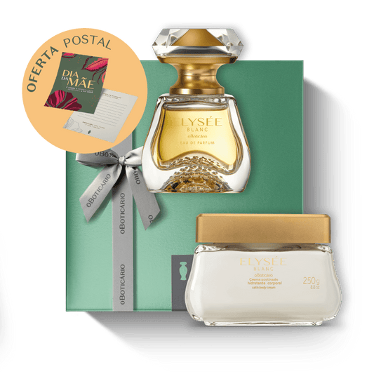 Kit O Boticário Elysée Blanc Creme Hidratante Acetinado, 250g + Perfume 75ml