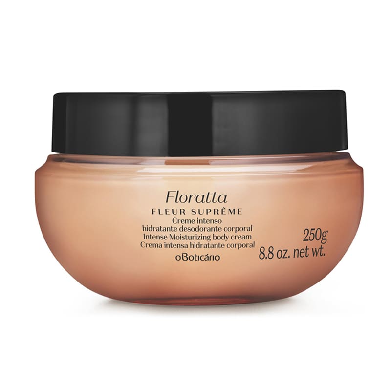 O Boticário Creme Hidratante Corporal Intenso Floratta Fleur Supreme 250g