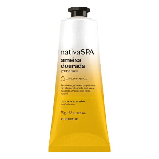 O Boticario Creme Hidratante Para Mãos Nativa SPA Ameixa Dourada 75g