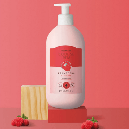 O Boticário Cuide-se Bem Loção Hidratante Framboesa 400ml
